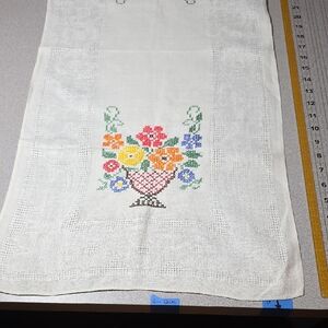 Floral Embroidered Table Runner